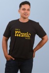 Yellow Life Is Music Classic Fit Black