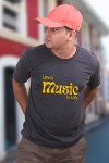 Yellow Life Is Music Classic Fit Grey