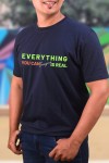 Everything You Can Imagine Is Real Classic Fit Navy Blue