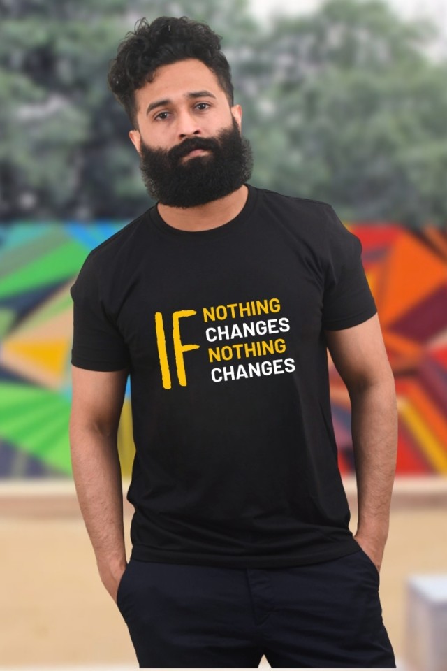 If Nothing Changes Classic Fit Black