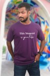 This Moment Is Your Life Classic Fit Dark Purple