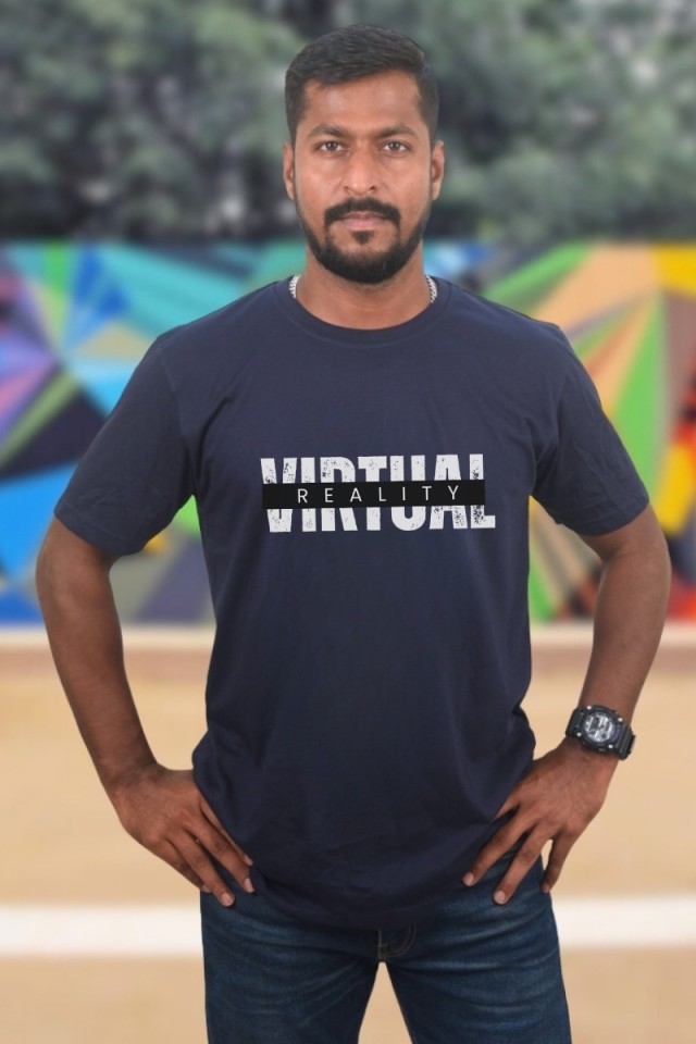 Virtual Reality Classic Fit Navy Blue