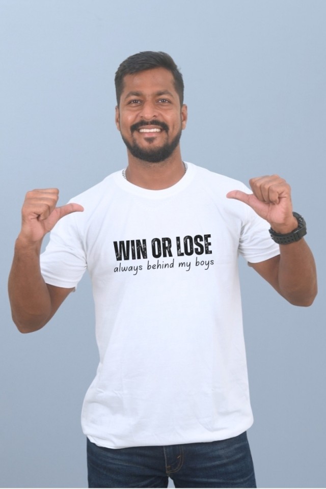 Win Or Lose Classic Fit White