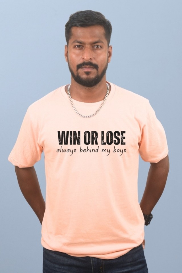 Win Or Lose Classic Fit Light Orange