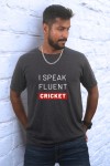 I Speak Fluent Cricket Classic Fit Grey