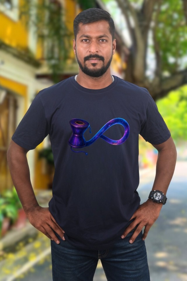 Shiva Infinity Galaxy Classic Fit Navy Blue