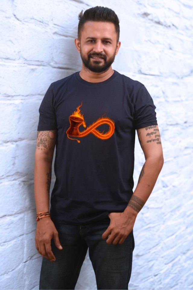 Shiva Infinity Fire Classic Fit Navy Blue