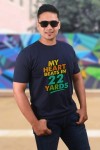 My Heart Beats In 22 Yards Classic Fit Navy Blue