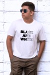 Black And White Classic Fit White