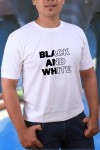 Black And White Classic Fit White