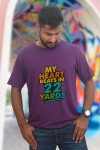 My Heart Beats In 22 Yards Classic Fit Dark Purple