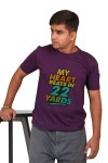 My Heart Beats In 22 Yards Classic Fit Dark Purple