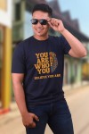 Lion Motivational Classic Fit Navy Blue