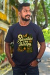 Adventure Is My Therapy Camping Classic Fit Navy Blue