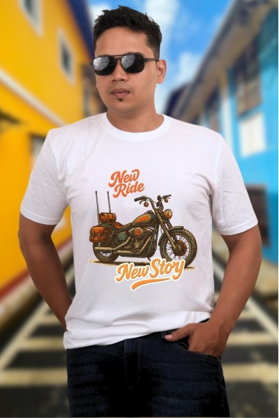 New Ride New Story Classic Fit White