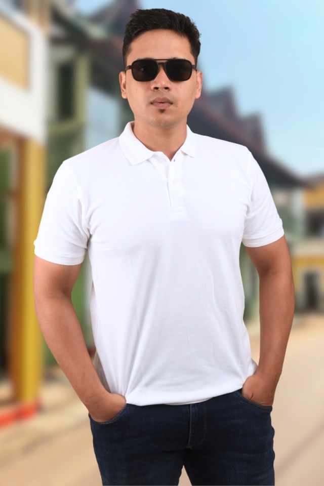 Polo White Classic Fit