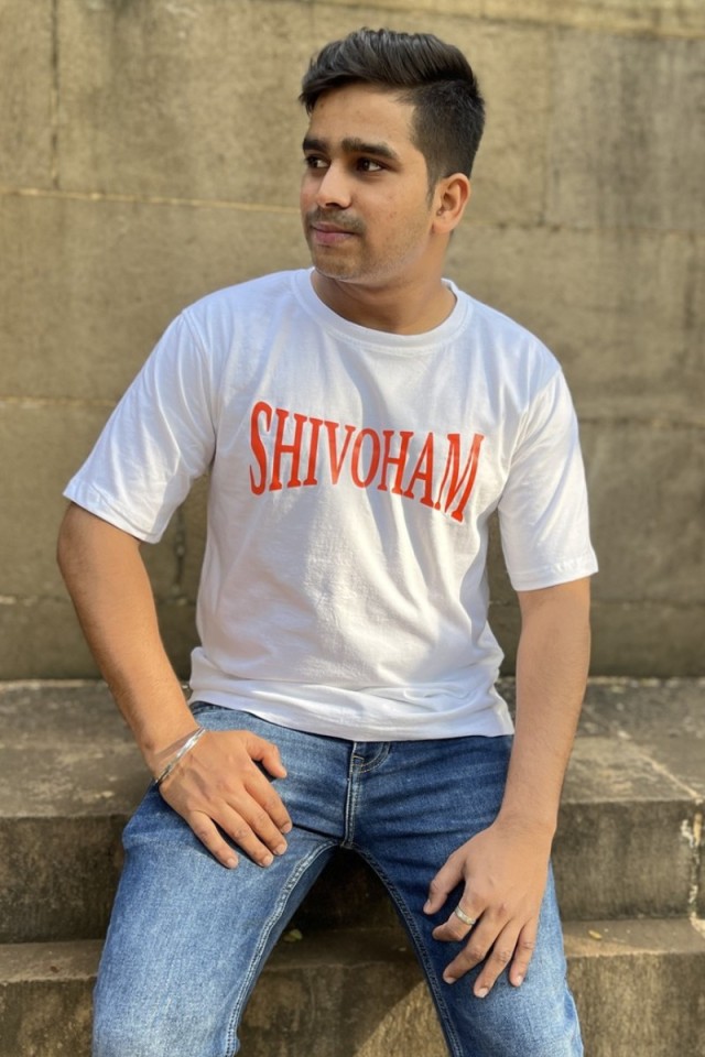 Shivoham Orange Classic Fit White