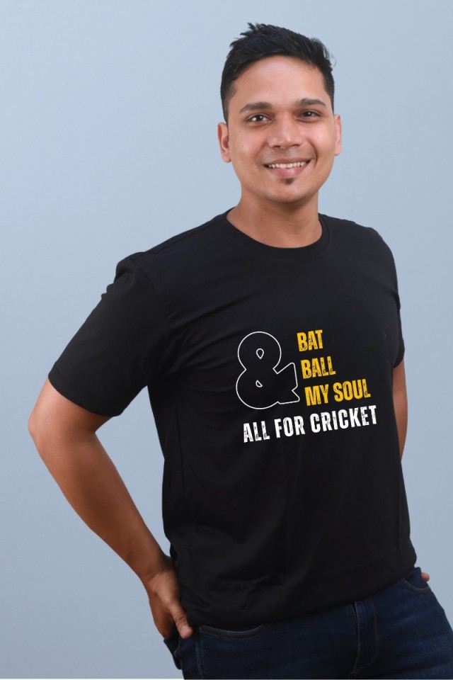 Bat Ball My Soul Classic Fit Black