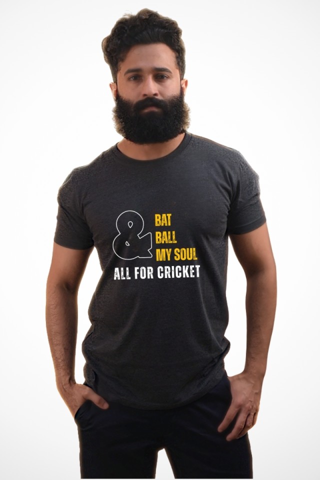 Bat Ball My Soul Classic Fit Grey