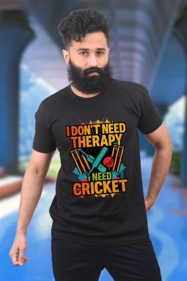 I Dont Need Therapy Classic Fit Black