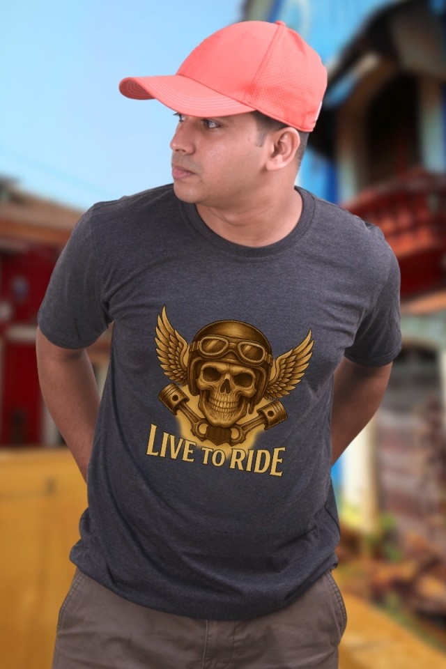 Live To Ride Classic Fit Grey