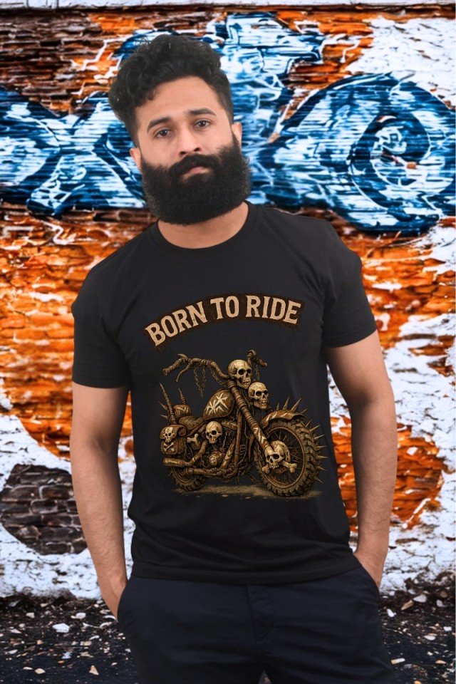 Born To Ride Classic Fit Black